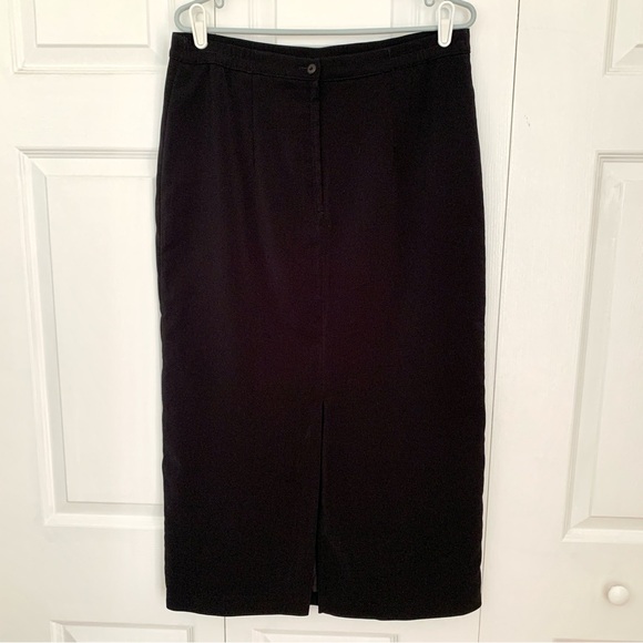 Vintage GARMENT JAHHAN Long Black Skirt Women’s Size 12 - Picture 2 of 6
